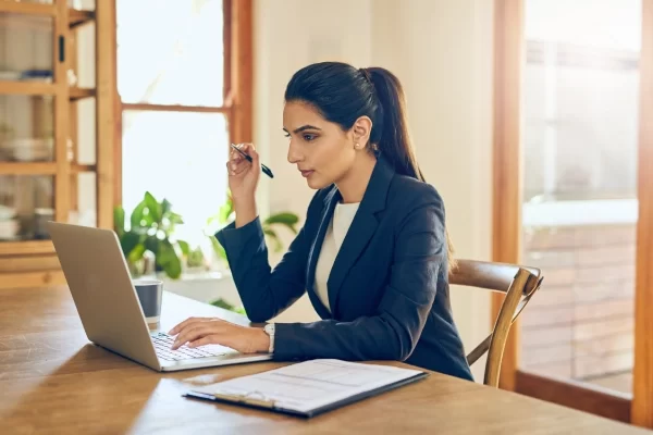 woman-financial-advisor-laptop-office-with-review-contract-life-insurance-compliance-person-consultant-agent-with-computer-contact-email-notification-with-paperwork